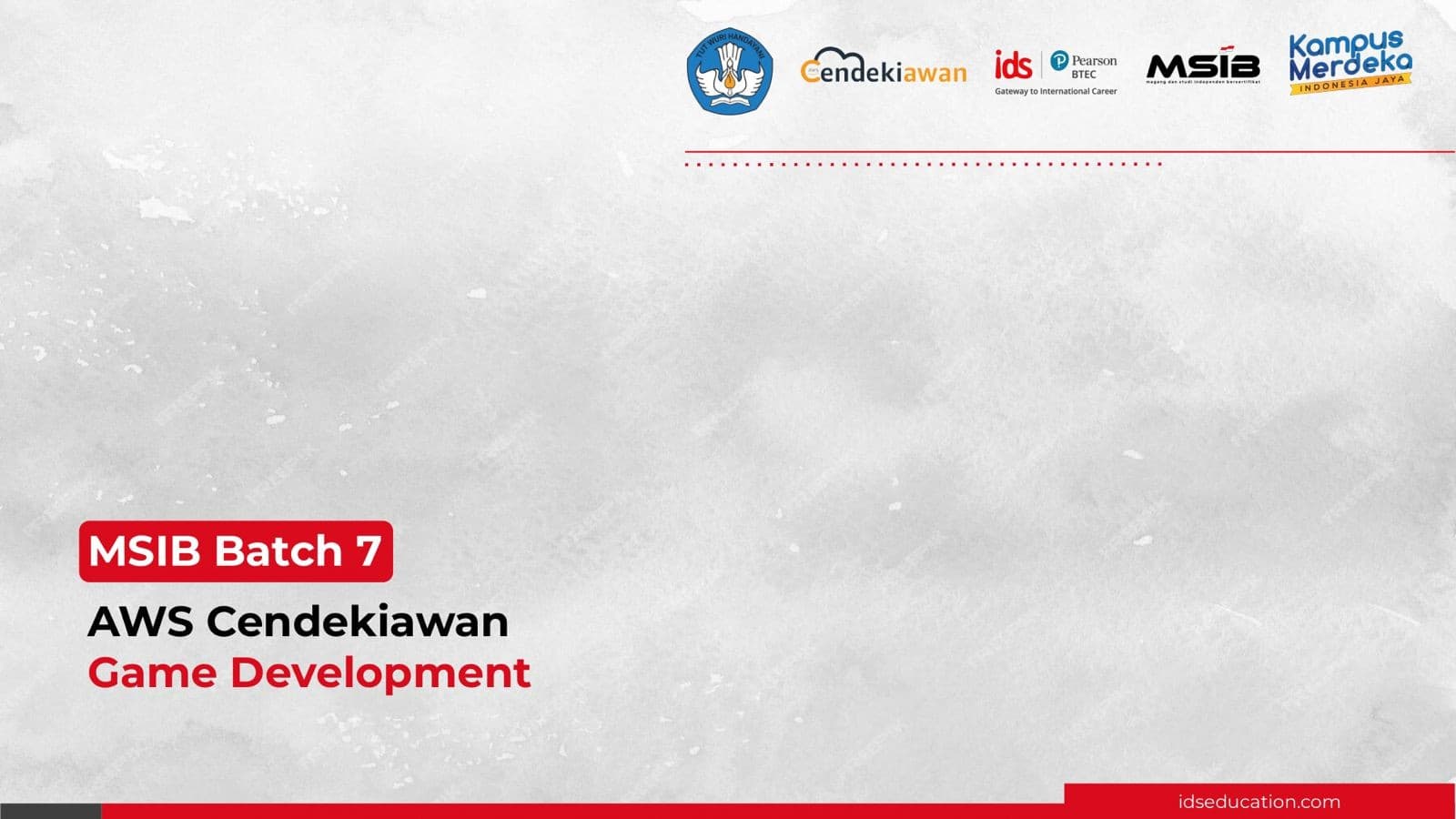 AWS-CendekiAwan Game Development Batch 7